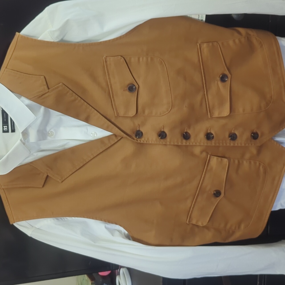 Par Simons le31 vision organic cotton, large vest and dress shirt xl